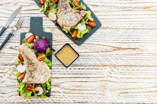 Куриные и рыбные блюда с овощными гарнирами